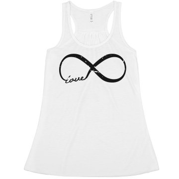 Infinity Love Misses Bella Flowy Boxy Lightweight Crop Tank