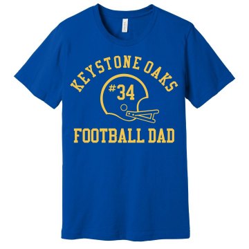 Football Dad Unisex Gildan Heavy Cotton Crew Neck Tee