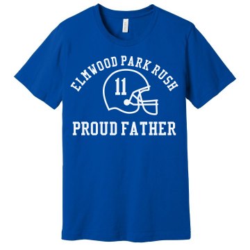 Proud Football Father Unisex Gildan Heavy Cotton Crew Neck Tee
