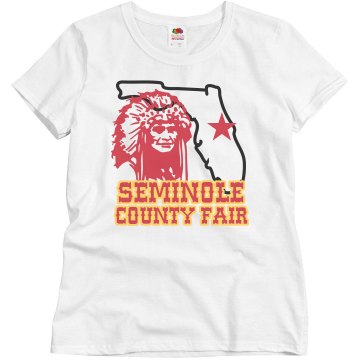 Seminole County Fair  Misses Relaxed Fit Basic Gildan Ultra Cotton Tee