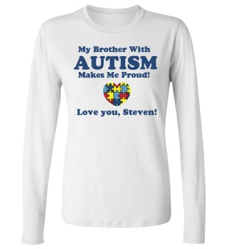 Autism Butterfly Tee Junior Fit Bella Long Sleeve Crewneck Jersey Tee
