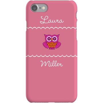 Custom Owl Lover iPhone Plastic iPhone 5 Case White 
