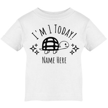 I'm 1 Today! Infant Rabbit Skins Lap Shoulder Tee