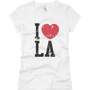 I Heart LA Junior Fit Basic Bella Favorite Tee