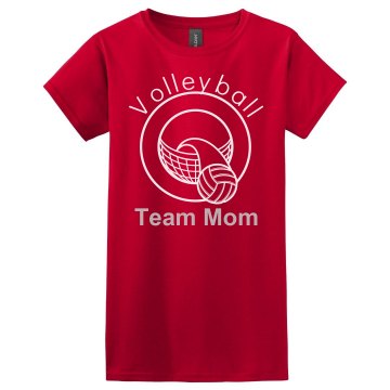 Volleyball Team Mom Misses Relaxed Fit Gildan Ultra Cotton Tee