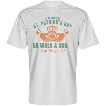 Claddagh St. Pat's Race  Paragon Performance Tee