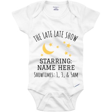 The Late Show Baby  Infant Gerber Onesies