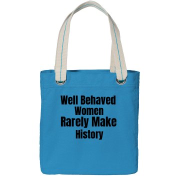 Behaved Women Sling Port Authority Color Canvas Tote