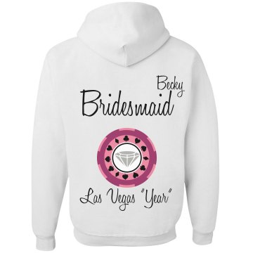 Bridesmaid Zip Hoodie Unisex Gildan Heavy Blend Full Zip Hoodie
