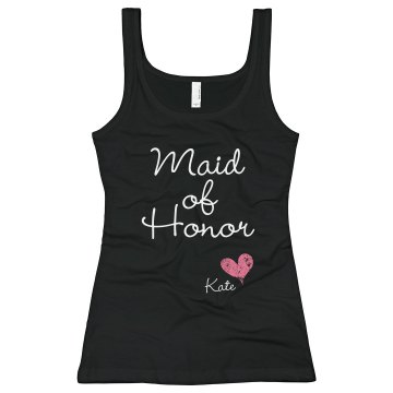 Maid Of Honor Junior Fit Bella Sheer Longer Length Rib Tank Top