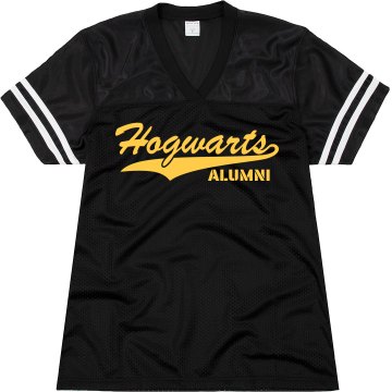 Hogwarts w/ Back Number Junior Fit Augusta Replica Football Jersey