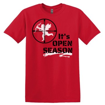 It's Open Season Unisex Gildan Heavy Cotton Crew Neck Tee