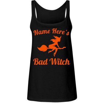 Tom's Bad Witch Junior Fit Bella 1x1 Rib Ringer Tee