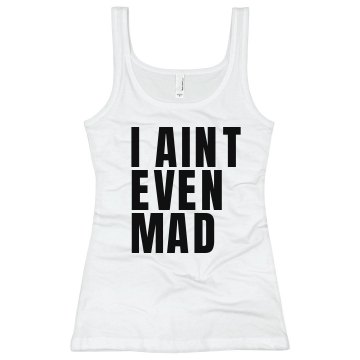 Aint Even Mad Junior Fit Bella Sheer Longer Length Rib Tank Top