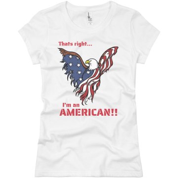 I'm an American Junior Fit Basic Bella Favorite Tee