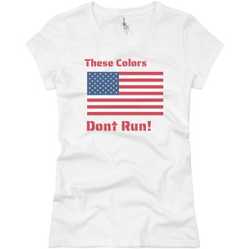 These Colors Don't Run Junior Fit Basic Bella Favorite Tee