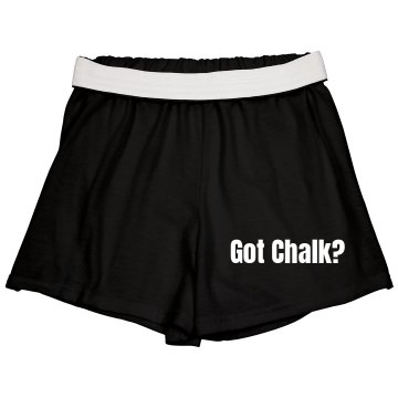 Got Chalk? Junior Fit Soffe Cheer Shorts
