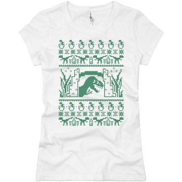 Leg Lamp w/ Back Junior Fit Basic Bella Favorite Tee
