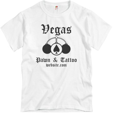 Vegas Pawn & Tattoo Unisex Basic Gildan Heavy Cotton Crew Neck Tee