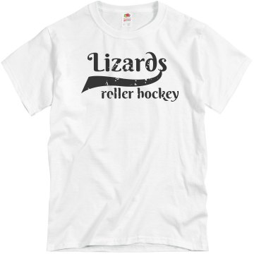 Roller Hockey Team Unisex Basic Gildan Heavy Cotton Crew Neck Tee