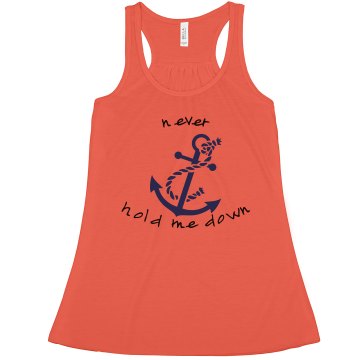 Never Hold Me Down  Misses Bella Flowy Boxy Lightweight Crop Tank