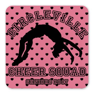 Cheer Squad Magnet Square Magnet