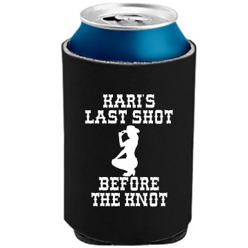 Last Shot Before The Knot The Official KOOZIE Can Kooler