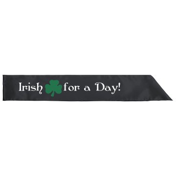 St. Patrick's Day Sash Adult Satin Party Sash