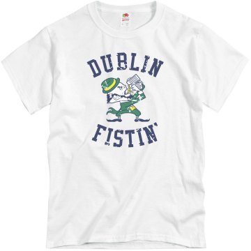 Dublin Fistin' Unisex Basic Gildan Heavy Cotton Crew Neck Tee