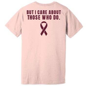 Breast Cancer Tee w/ Back Unisex Gildan Heavy Cotton Crew Neck Tee