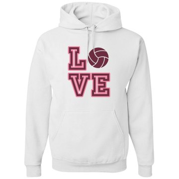 Volleyball Love Hoodie Unisex Gildan Heavy Blend Hoodie