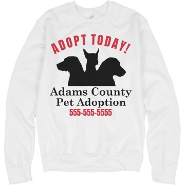 Pet Adoption Flag One-Sided Driver Side Car Flag