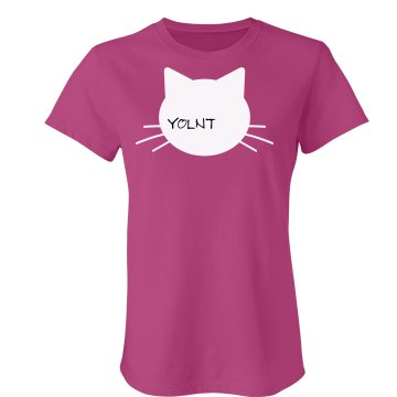 YOLO Nine Lives Junior Fit American Apparel Fine Jersey Tee