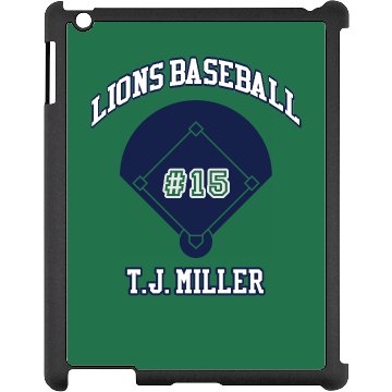Baseball iPad Case Black iPad Snap-on Case