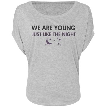 Just Like the Night Misses Bella Flowy Draped Sleeve Dolman