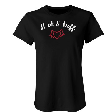 Hot Stuff Junior Fit Bella Sheer Longer Length Rib Tee