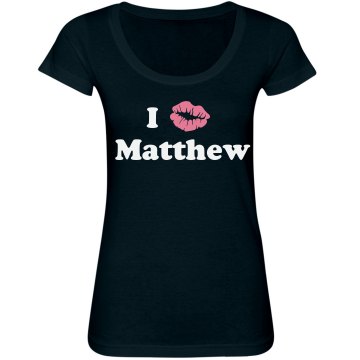 I Love Matthew Junior Fit Bella Sheer Longer Length Scoopneck Tee
