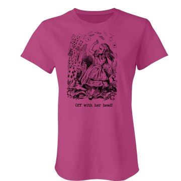 Alice in Wonderland Trial Junior Fit American Apparel Fine Jersey Tee