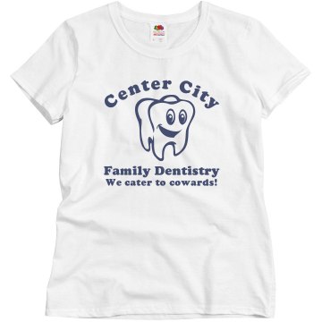 Dentistry Business Promo Junior Fit Bella 1x1 Rib Ringer Tee