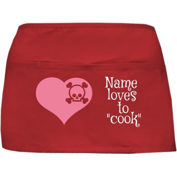 Jeff Loves To Cook Apron Port Authority Waist Apron with Pockets