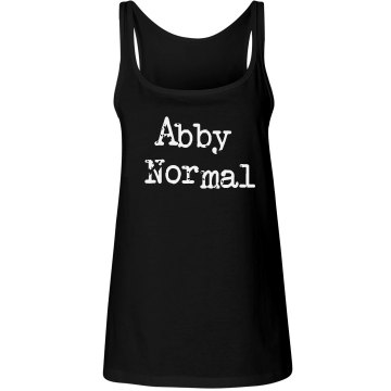 Abby Normal Junior Fit Bella 1x1 Rib Ringer Tee