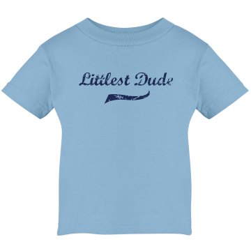 Littlest Dude Tee Infant Rabbit Skins Lap Shoulder Tee