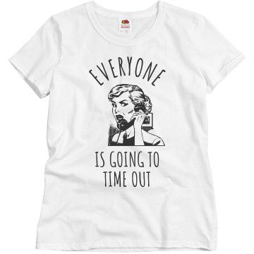 Happy Mother's Day Mom Junior Fit Bella Sheer Longer Length Rib V-Neck Tee 