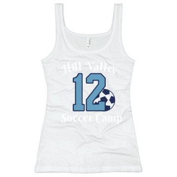 Soccer Camp Tank Junior Fit Bella Longer Length 1x1 Rib Tank Top