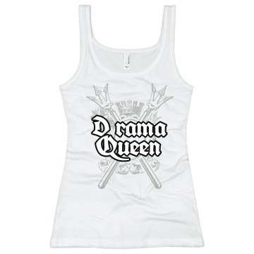 Drama Queen Junior Fit Bella Sheer Longer Length Rib Tank Top