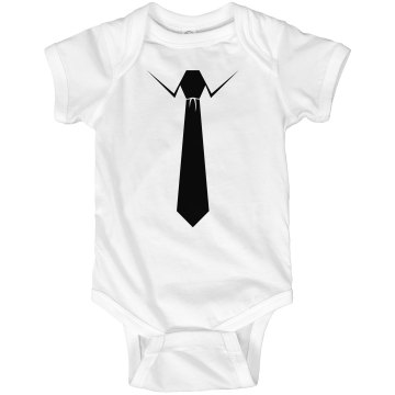 Work Tie Onesie Infant Rabbit Skins Lap Shoulder Creeper