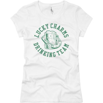 Drinking Team w/Back Junior Fit Brightline 3/4 Sleeve Jersey Tee