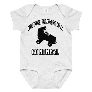 Roller Girl Fan Infant Rabbit Skins Lap Shoulder Creeper