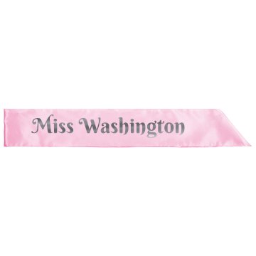 Miss Washington Sash Adult Satin Party Sash