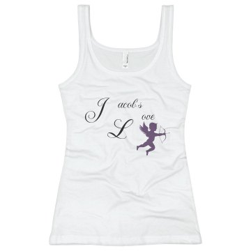 Jacob's Love Cupid Bella White Basic Junior Fit Camisole